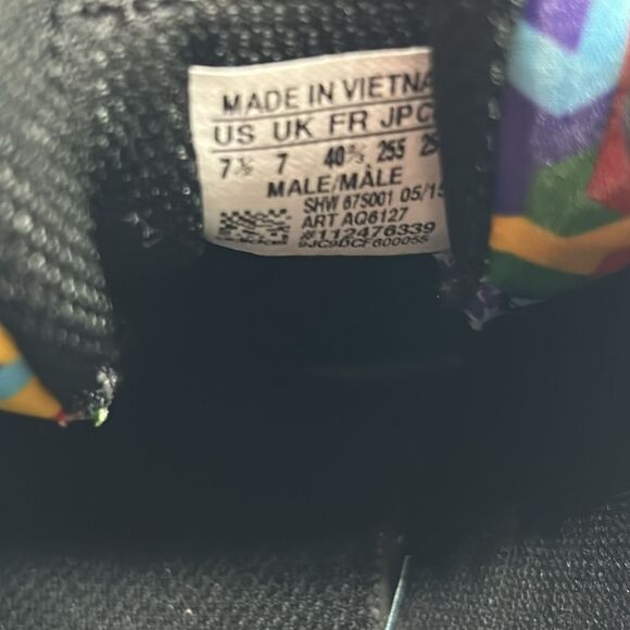 ADIDAS ZX FLUX MENS ATHLETIC SHOES MULTICOLOR GEOMETRIC PRINT SZ 7.5 - Picture 8 of 8